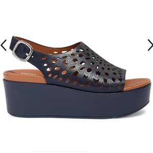 Fitflop Eloise Laser Cut Floral Platform Sandals, 11